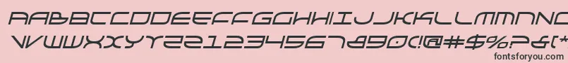 GalgaboldItalic Font – Black Fonts on Pink Background