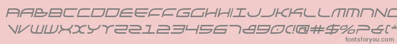 GalgaboldItalic-Schriftart – Graue Schriften auf rosa Hintergrund