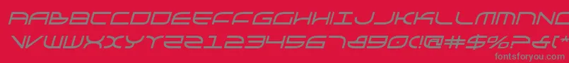 Police GalgaboldItalic – polices grises sur fond rouge