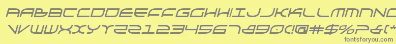 GalgaboldItalic Font – Gray Fonts on Yellow Background