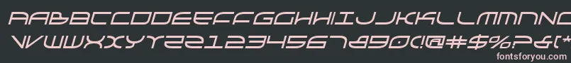 GalgaboldItalic Font – Pink Fonts on Black Background