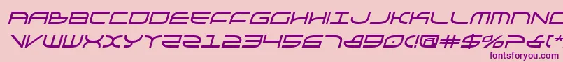 GalgaboldItalic Font – Purple Fonts on Pink Background