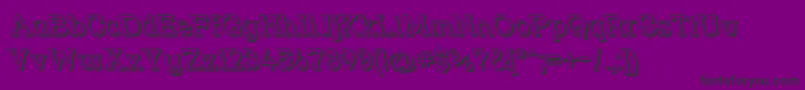 Strsl3Dr-Schriftart – Schwarze Schriften auf violettem Hintergrund