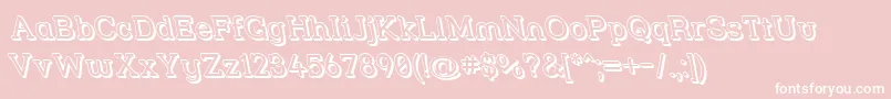 Strsl3Dr Font – White Fonts on Pink Background