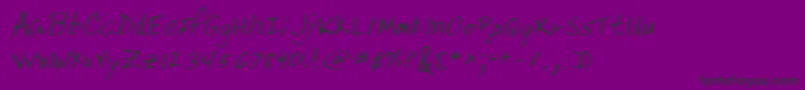 Lehn217 Font – Black Fonts on Purple Background