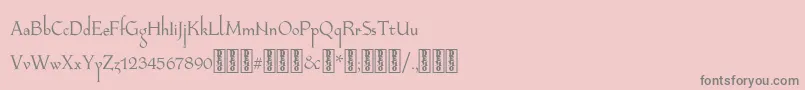 LongaibericaDemo Font – Gray Fonts on Pink Background