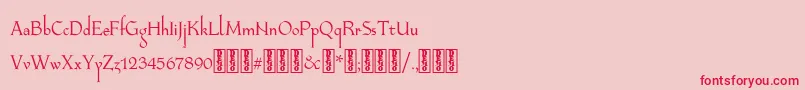 LongaibericaDemo Font – Red Fonts on Pink Background
