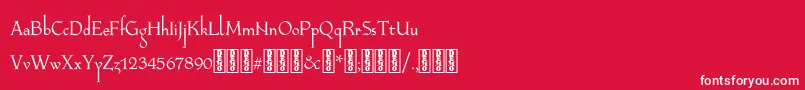 LongaibericaDemo Font – White Fonts on Red Background