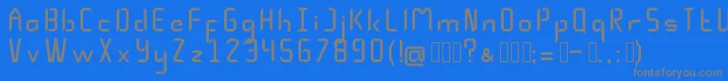 Mindescape1 Font – Gray Fonts on Blue Background