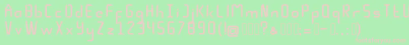 Mindescape1 Font – Pink Fonts on Green Background