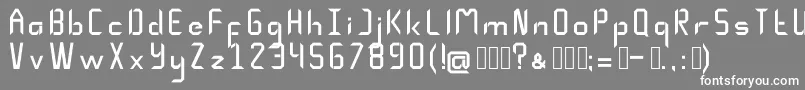 Mindescape1 Font – White Fonts on Gray Background