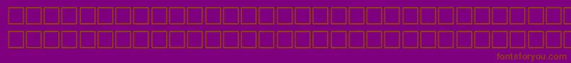 NonceboldBold Font – Brown Fonts on Purple Background