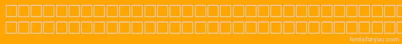 NonceboldBold-fontti – vaaleanpunaiset fontit oranssilla taustalla
