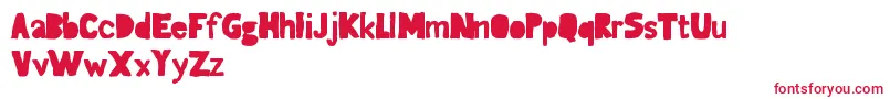GagailleSeconde Font – Red Fonts on White Background