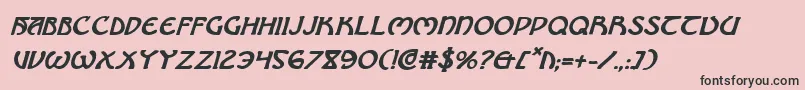 Brinathynbi Font – Black Fonts on Pink Background
