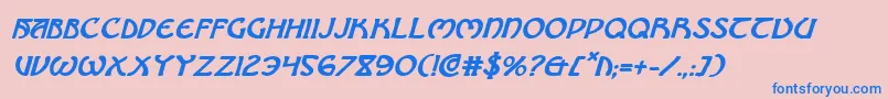 Brinathynbi Font – Blue Fonts on Pink Background