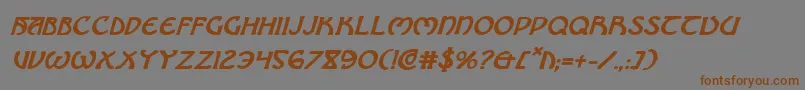 Brinathynbi Font – Brown Fonts on Gray Background