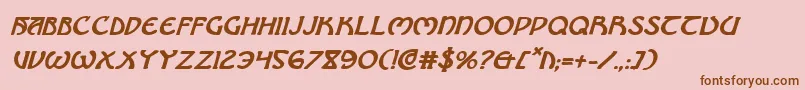 Brinathynbi Font – Brown Fonts on Pink Background