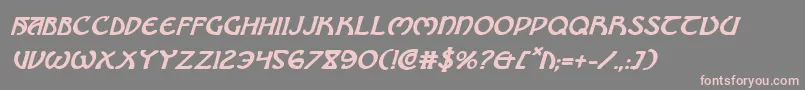 Brinathynbi Font – Pink Fonts on Gray Background