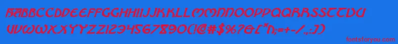 Brinathynbi Font – Red Fonts on Blue Background