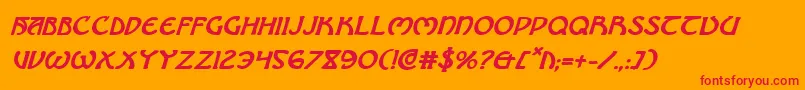 Brinathynbi Font – Red Fonts on Orange Background