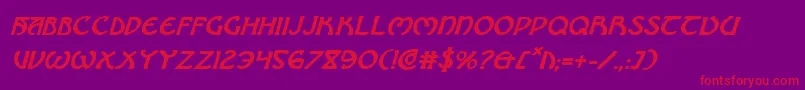 Brinathynbi Font – Red Fonts on Purple Background