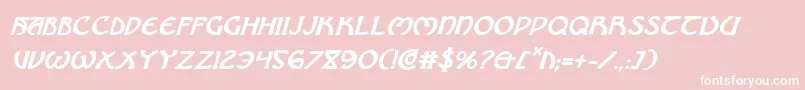 Brinathynbi Font – White Fonts on Pink Background