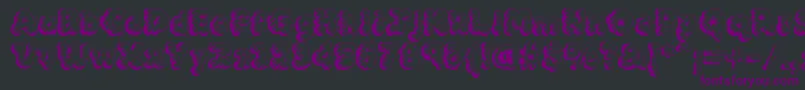 MckloudStorm Font – Purple Fonts on Black Background