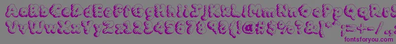 MckloudStorm Font – Purple Fonts on Gray Background