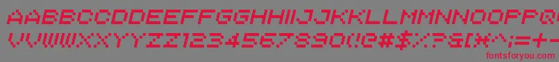 Шрифт Italipixel – красные шрифты на сером фоне