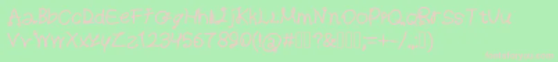 Ripleys Font – Pink Fonts on Green Background