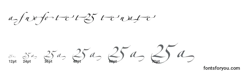 Größen der Schriftart ZapfinoforteltAlternate