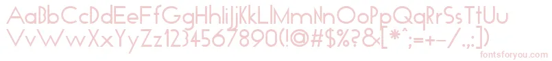 TickerTape Font – Pink Fonts on White Background