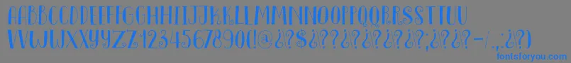 More about DkInnuendo Font DkInnuendo Font – Blue Fonts on Gray Background