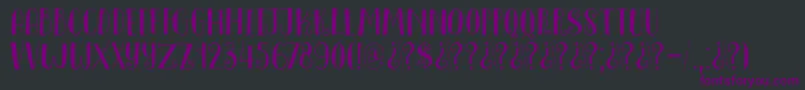 DkInnuendo Font – Purple Fonts on Black Background