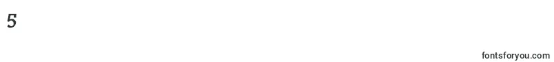 Huxtable-Schriftart – Schriften für die Ziffer 5