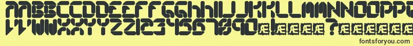 CollectiveRsBrk Font – Black Fonts on Yellow Background