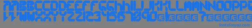 CollectiveRsBrk-Schriftart – Blaue Schriften auf grauem Hintergrund