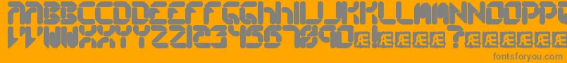 CollectiveRsBrk Font – Gray Fonts on Orange Background