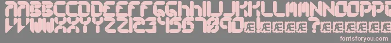 CollectiveRsBrk Font – Pink Fonts on Gray Background