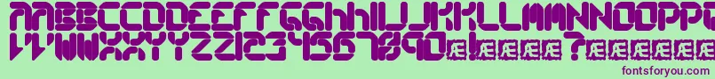 CollectiveRsBrk Font – Purple Fonts on Green Background
