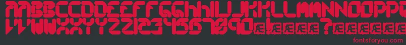 CollectiveRsBrk Font – Red Fonts on Black Background