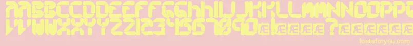 CollectiveRsBrk Font – Yellow Fonts on Pink Background