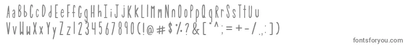 Шрифт TulipDemo – серые шрифты на белом фоне