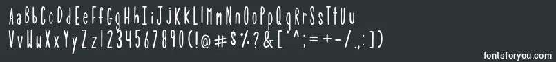 TulipDemo-fontti – valkoiset fontit