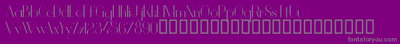 More about VanityLight Font VanityLight Font – Gray Fonts on Purple Background