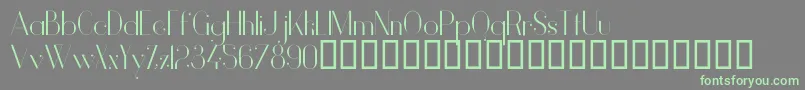 Weitere Informationen zur VanityLight-Schriftart VanityLight-Schriftart – Grüne Schriften auf grauem Hintergrund