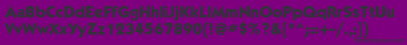 Kbl75C Font – Black Fonts on Purple Background