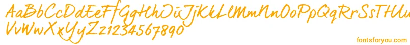 Dearjoe6Trial-fontti – oranssit fontit