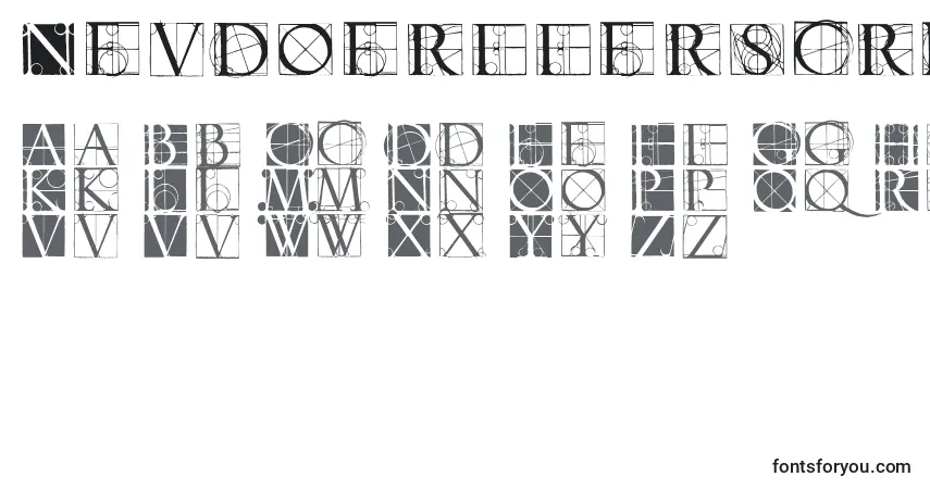 Czcionka Neudoerfferscribblequality – alfabet, cyfry, specjalne znaki